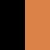 czarny fluo pomarańczowy